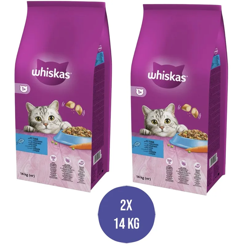 Combideal Whiskas - Adult Tuna With Vegetables Kattenvoer 2x 14 KG (28 KG) by Whiskas – product photo