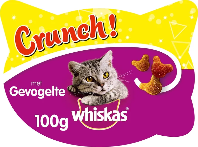 Crunch - Kattensnack - 6 x Kip Kalkoen Eend 100 g by Whiskas – product photo