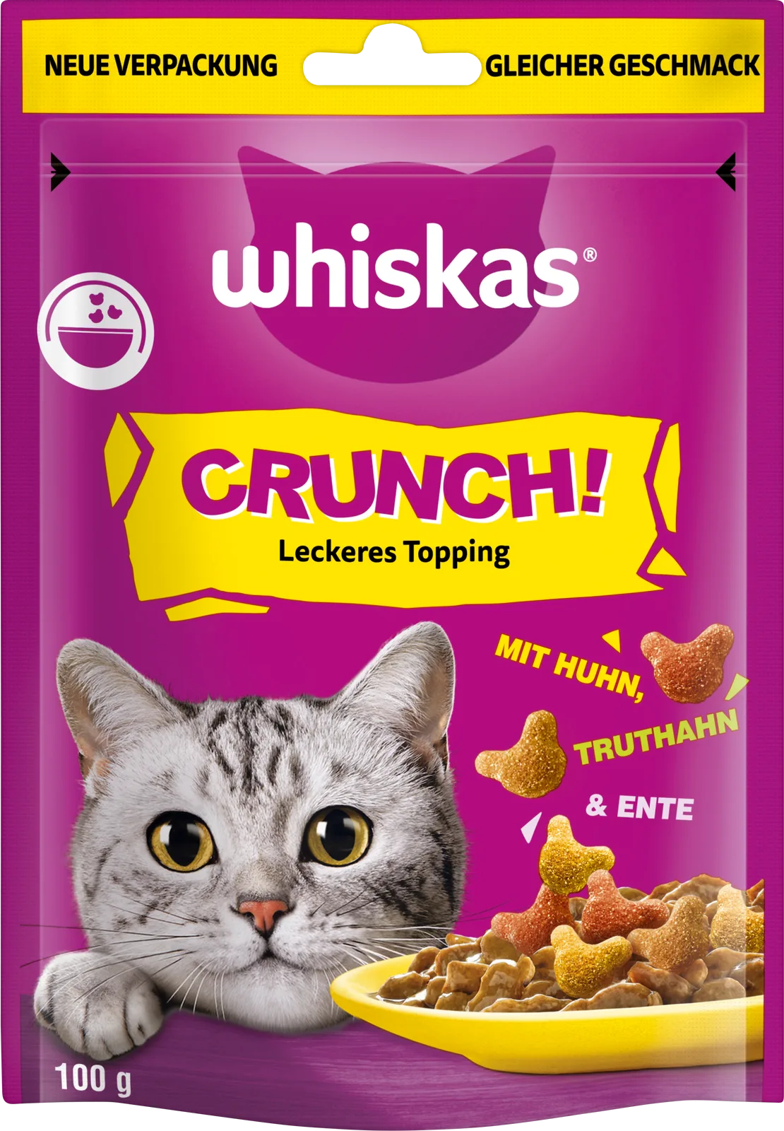 Crunch Snack Huhn, Truthahn & Ente - 1 Stk von Whiskas – Produktfoto