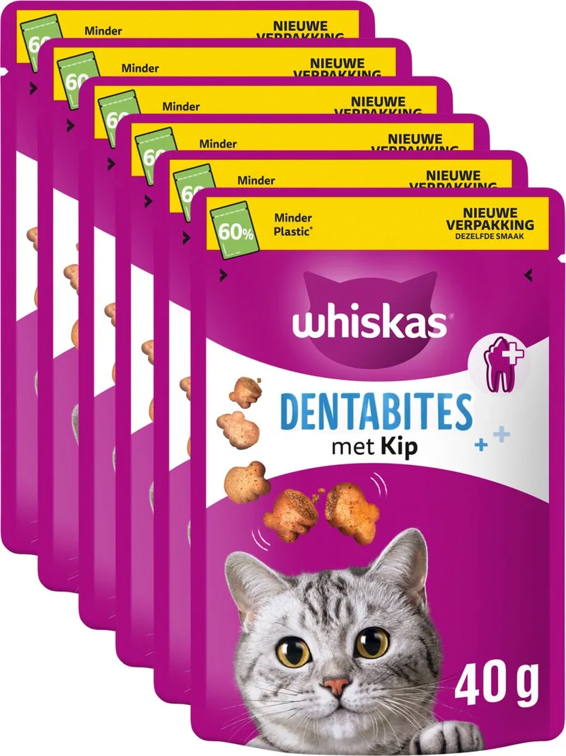Dental Treats - Kattensnacks - Kip - 6 x 40 g by Whiskas – product photo