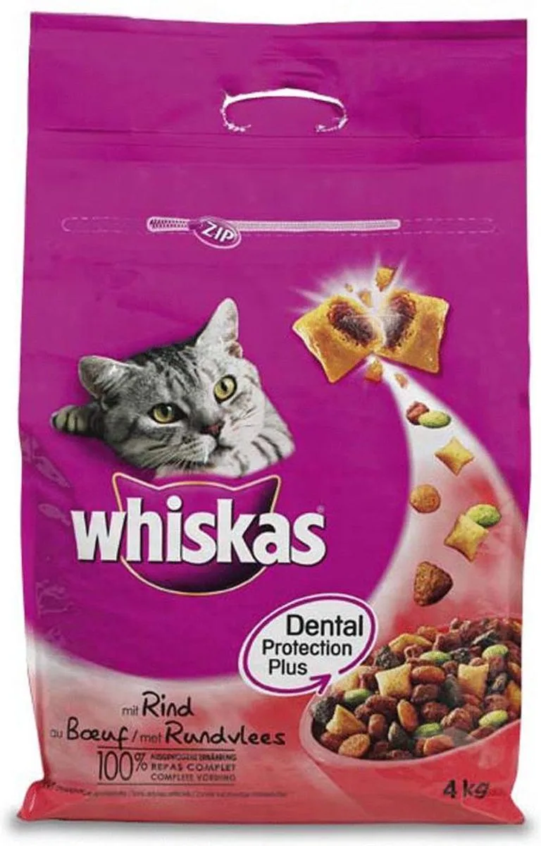 Droog Adult Kattenvoer - Rund/Wortel - 4 kg de Whiskas – photo produit