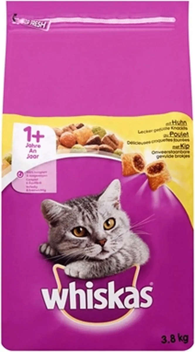 _ droog adult kip - 3,8 kg - 1 stuks van Whiskas – productfoto