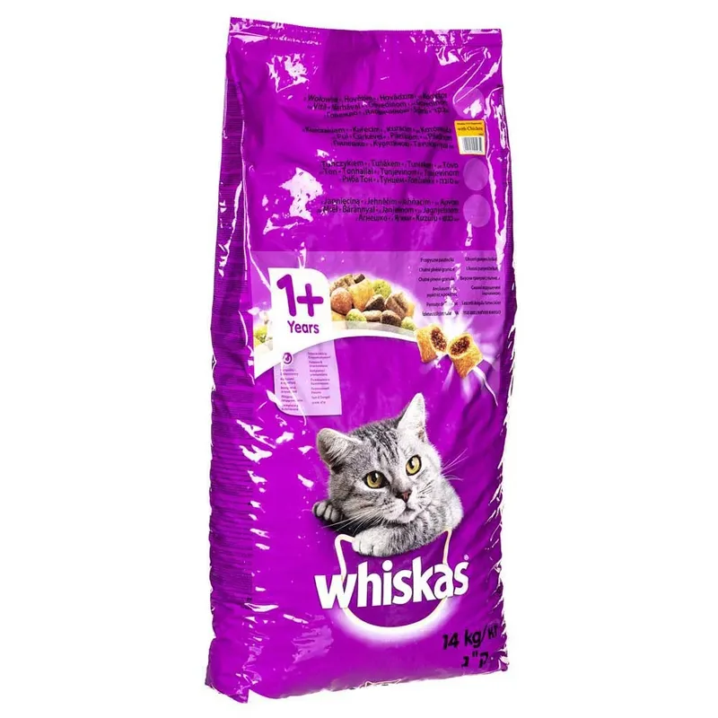 Droogvoer Volwassen Kip Kattenvoer 14kg de Whiskas – photo produit