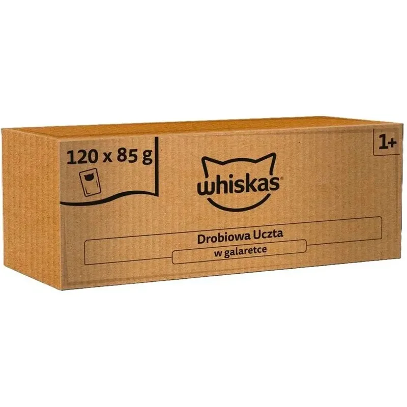 Feest In Gelei Gevogelte Nat Kattenvoer 120x85g de Whiskas – photo produit