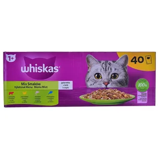 Gemengde Favorieten In Gelei 40x85g Natvoer Voor Katten de Whiskas – photo produit 1 sur 2