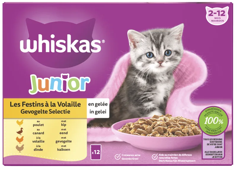 Junior - Gevogelte in Gelei de Whiskas – photo produit