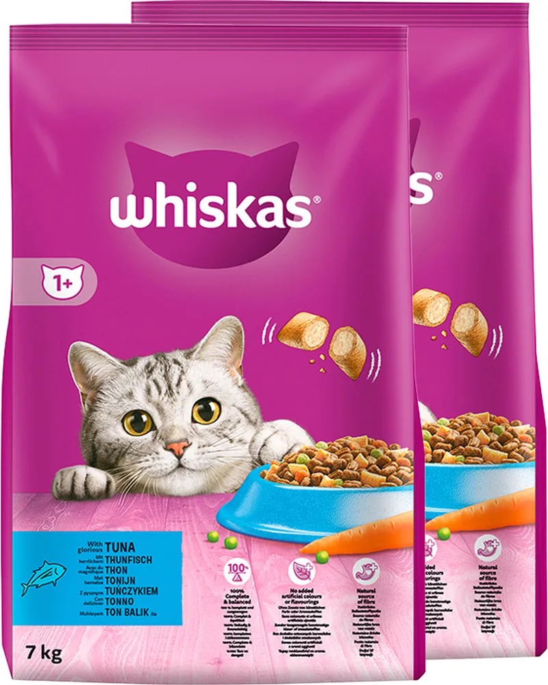 katten droogvoer met tonijn - 7kg x 2 von Whiskas – Produktfoto
