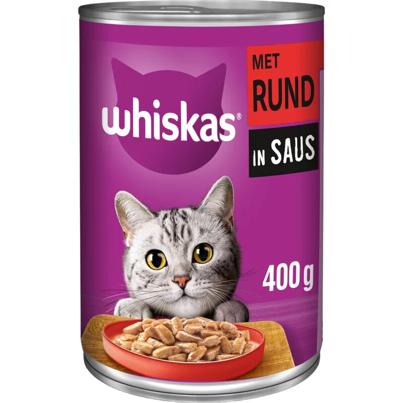 kattenvoer nat volwassen rund in saus 400 g by Whiskas – product photo