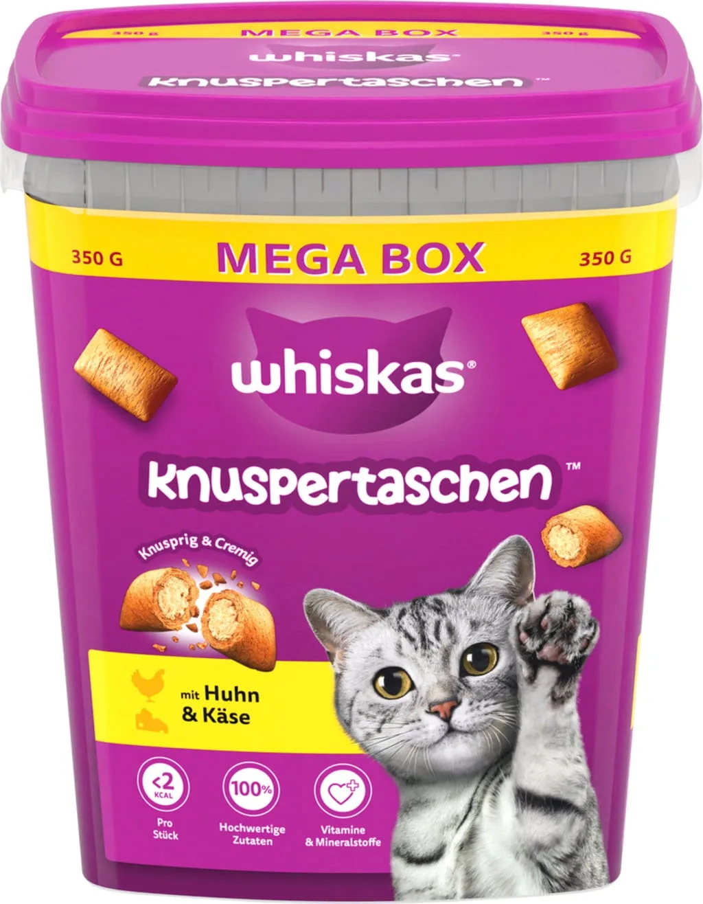 Knuspertaschen Box Huhn & Käse - 350 g by Whiskas – product photo