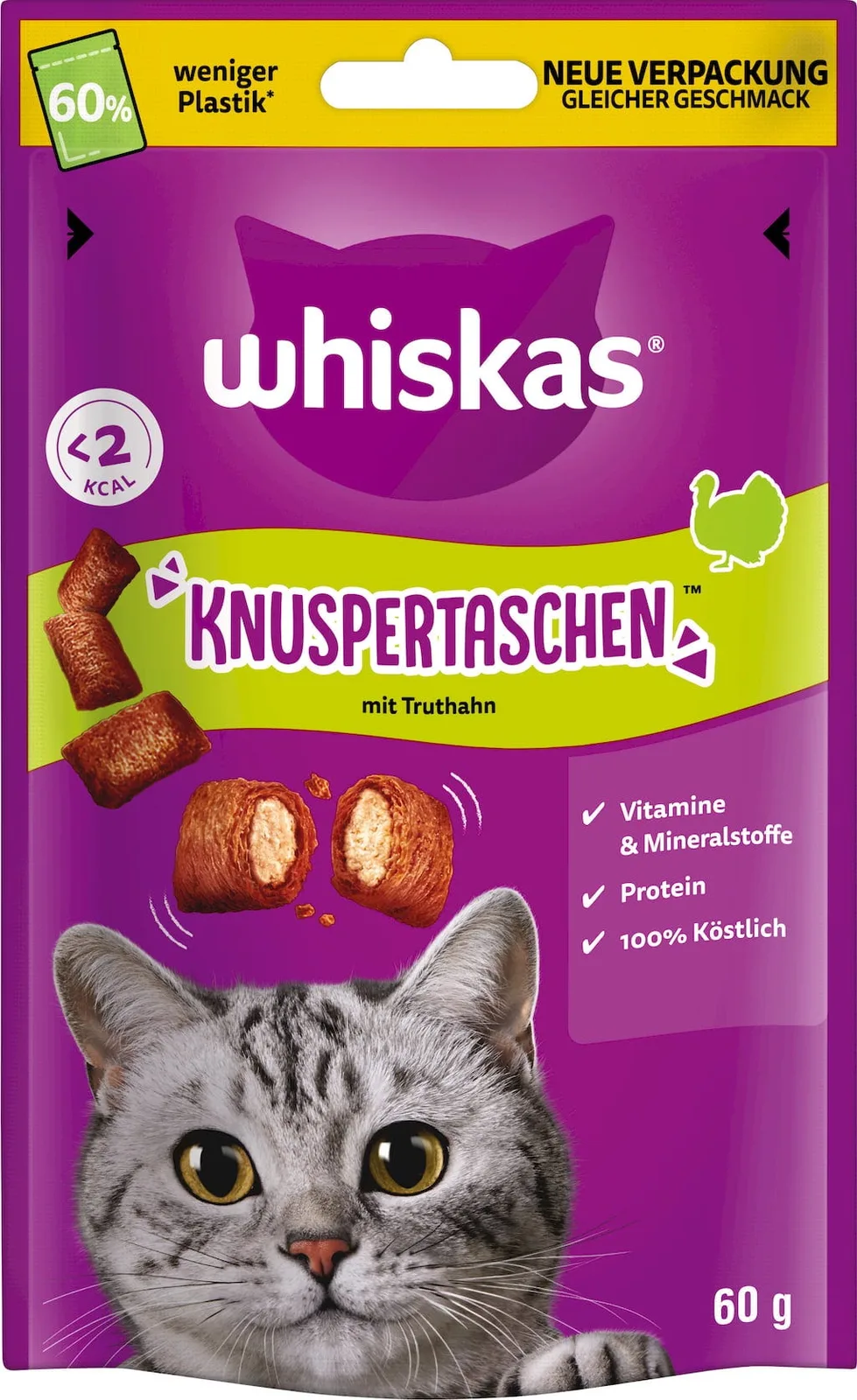 Knuspertaschen mit Pute - 60 g by Whiskas – product photo