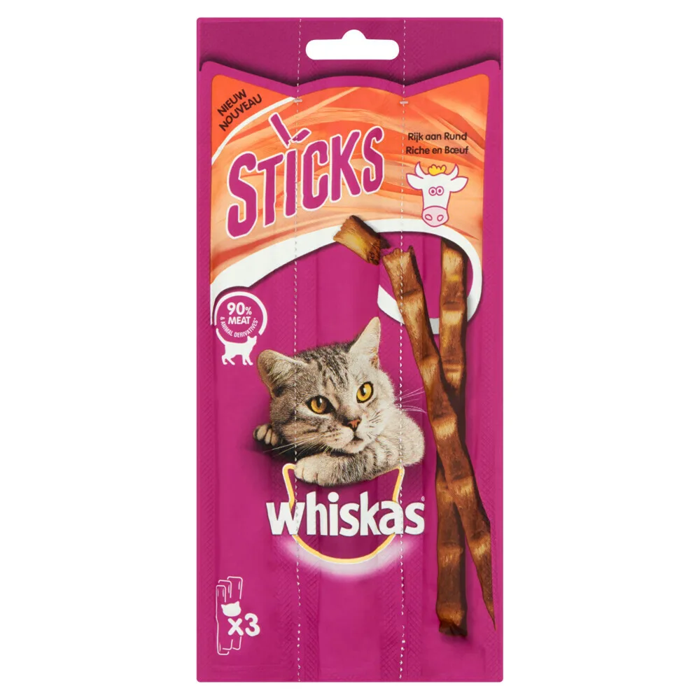 Sticks Kattensnack Rund 18 gr de Whiskas – photo produit