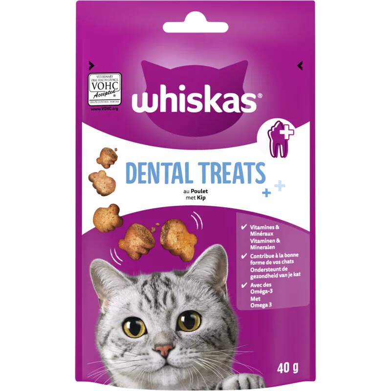 tandverzorgende kattensnoepjes kip van Whiskas – productfoto