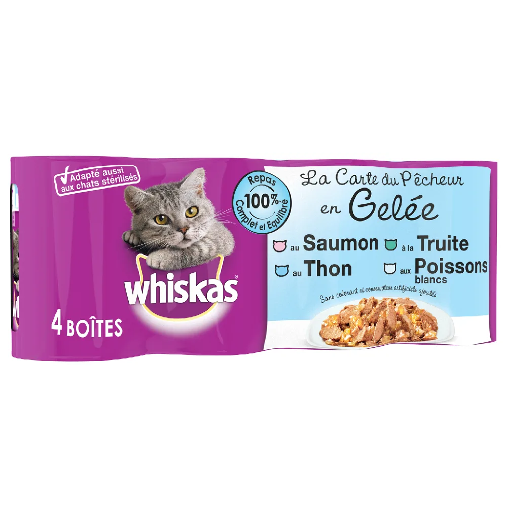Vis in Gelei (12 x 390 g) Whiskas La Carte 12x390/400g Natvoer Katten by Whiskas – product photo