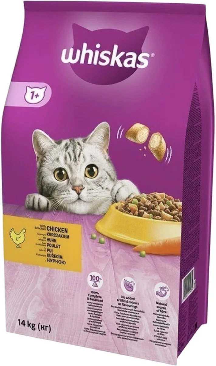 Voordeelverpakking Whiskas - Adult Kip Chicken 14 KG - Voordeelverpakking de Whiskas – photo produit