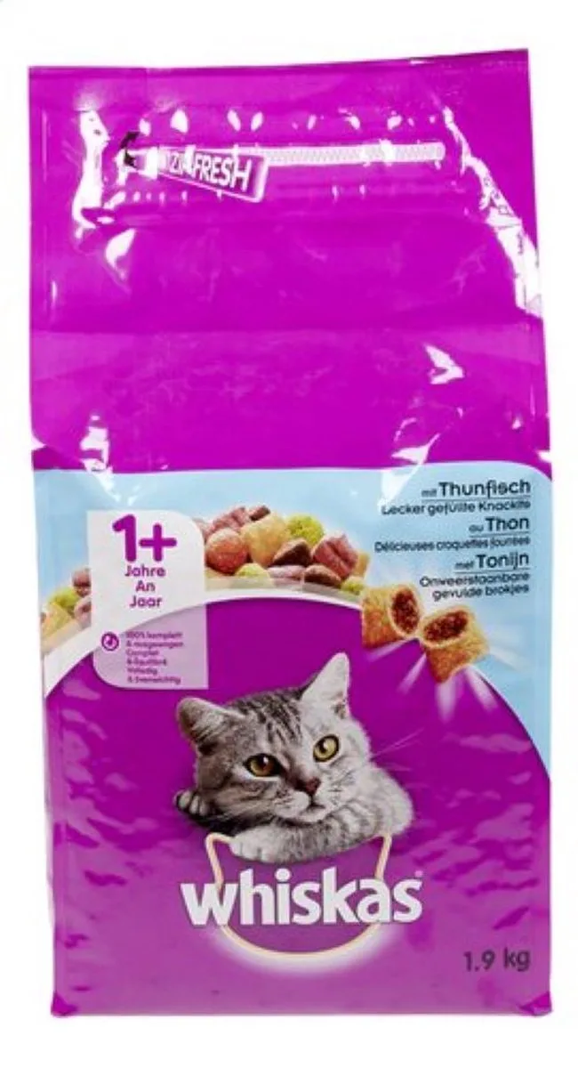 WHISKAS - 1+ droog tonijn - 1,9KG de Whiskas – photo produit