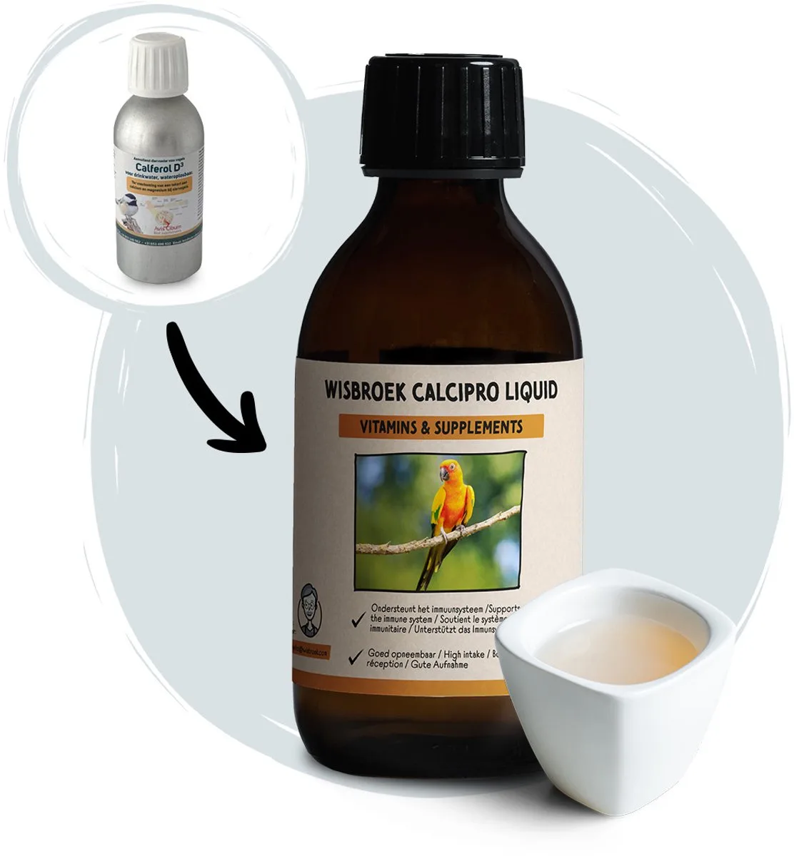 CalciPro Liquid (200 ml) van Wisbroek – productfoto