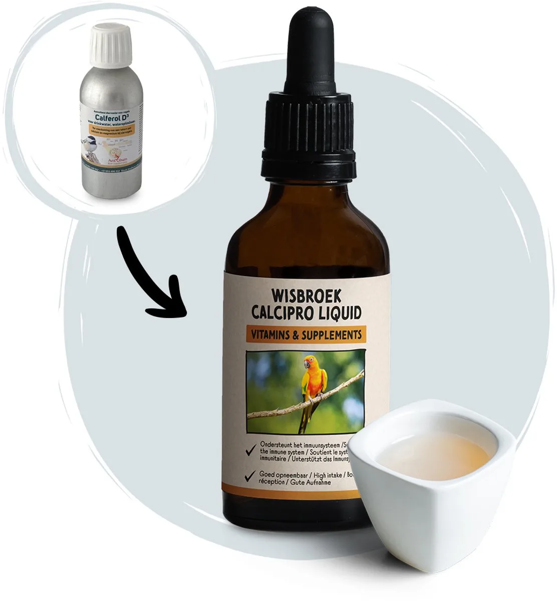 CalciPro Liquid (50 ml) van Wisbroek – productfoto