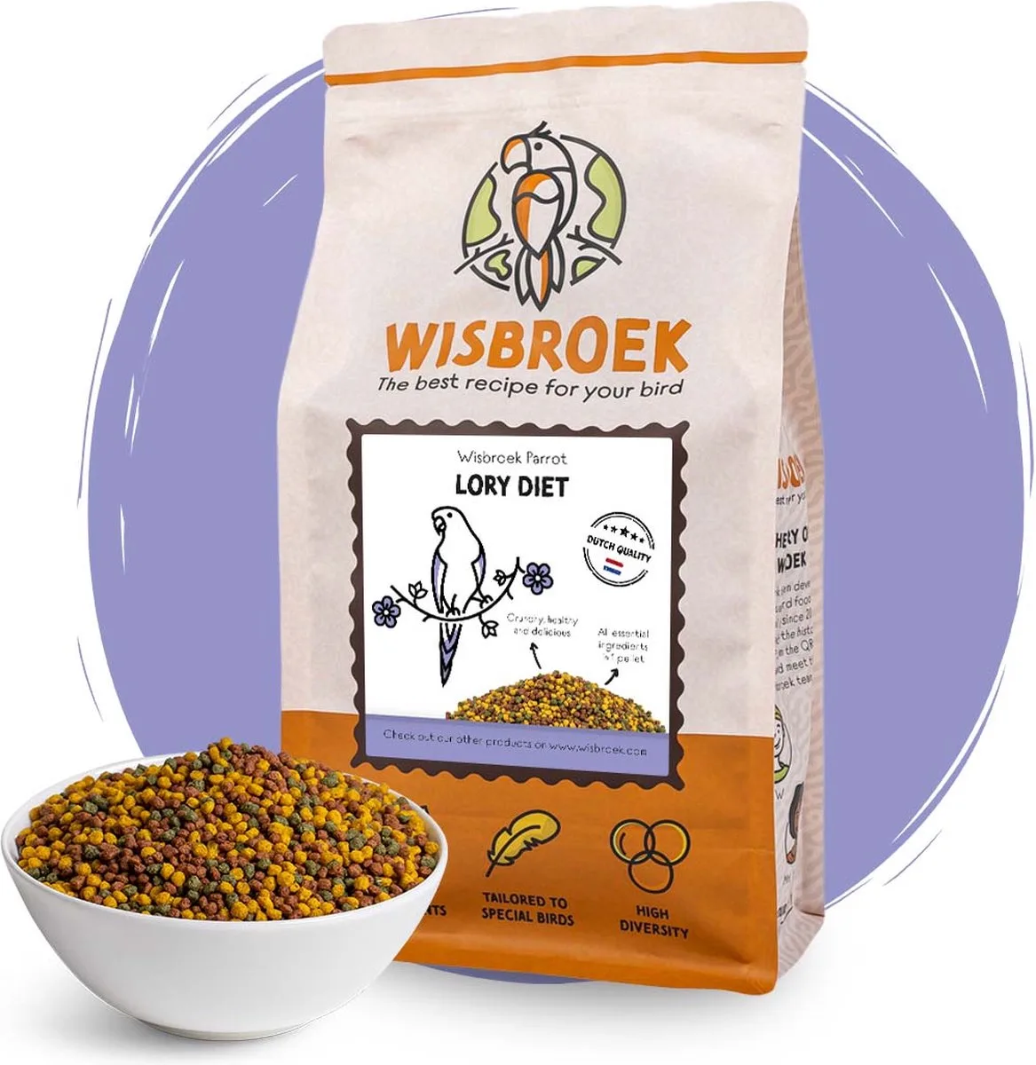 Lory Diet (1 kg) de Wisbroek – photo produit