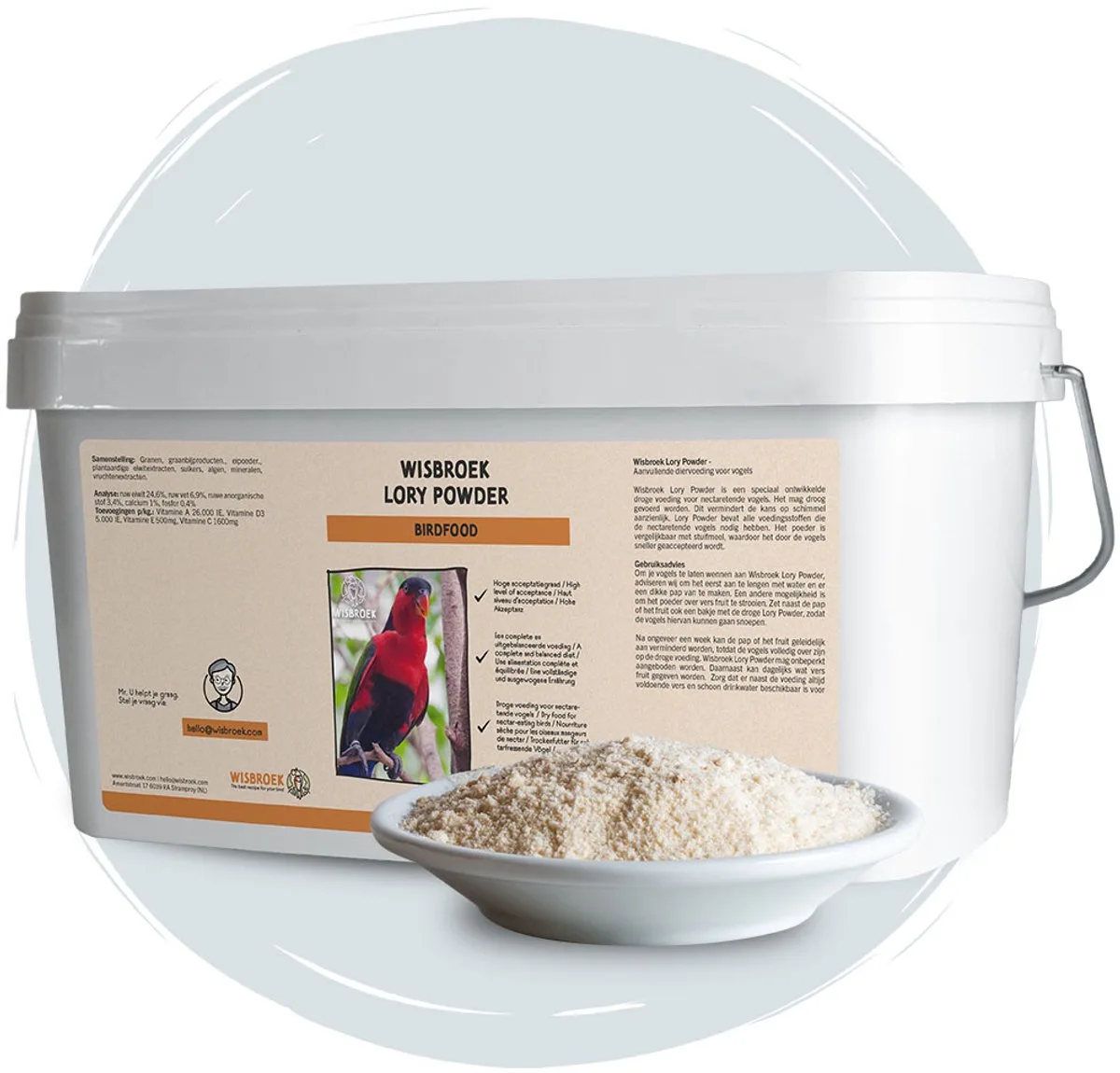 Lory Powder (3.000 gram) från Wisbroek – produktbild