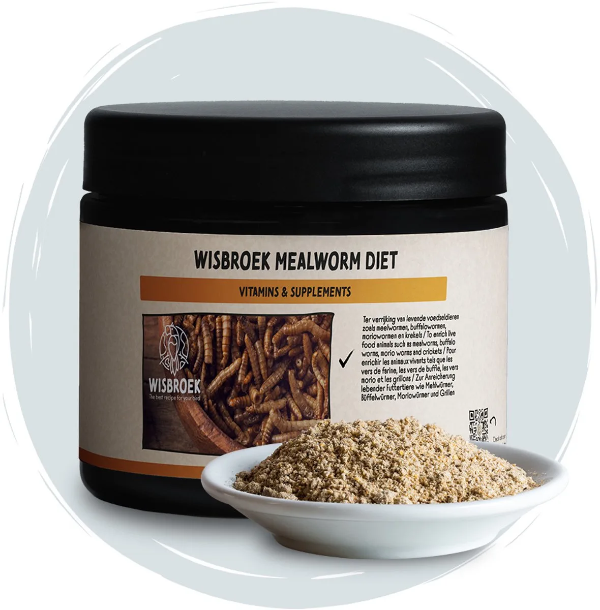 Mealworm Diet (250 gram) de Wisbroek – photo produit