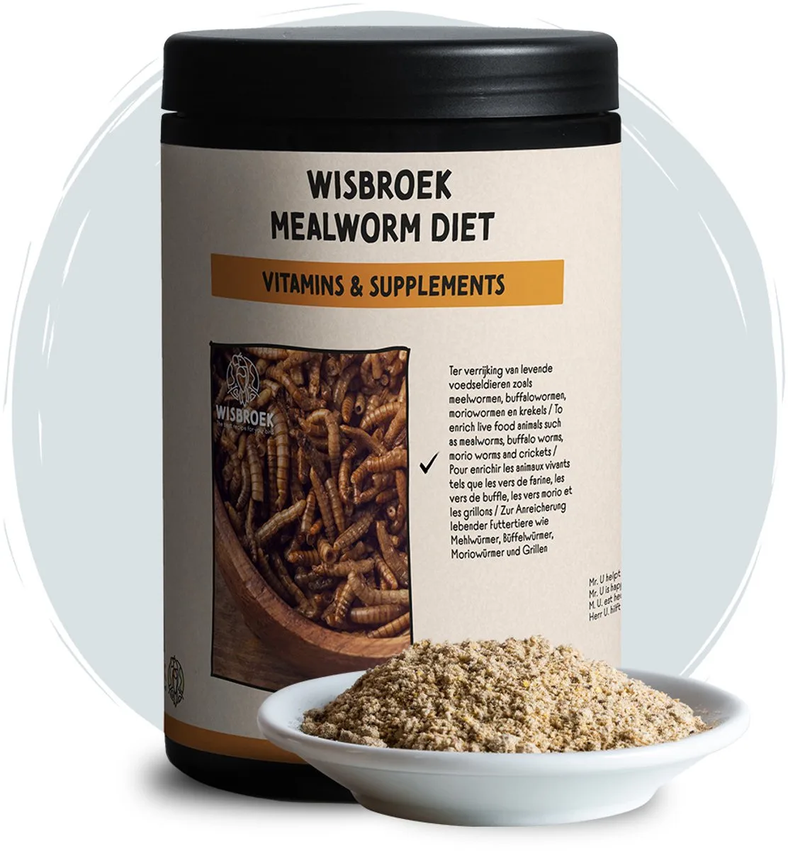 Mealworm Diet (750 gram) de Wisbroek – photo produit