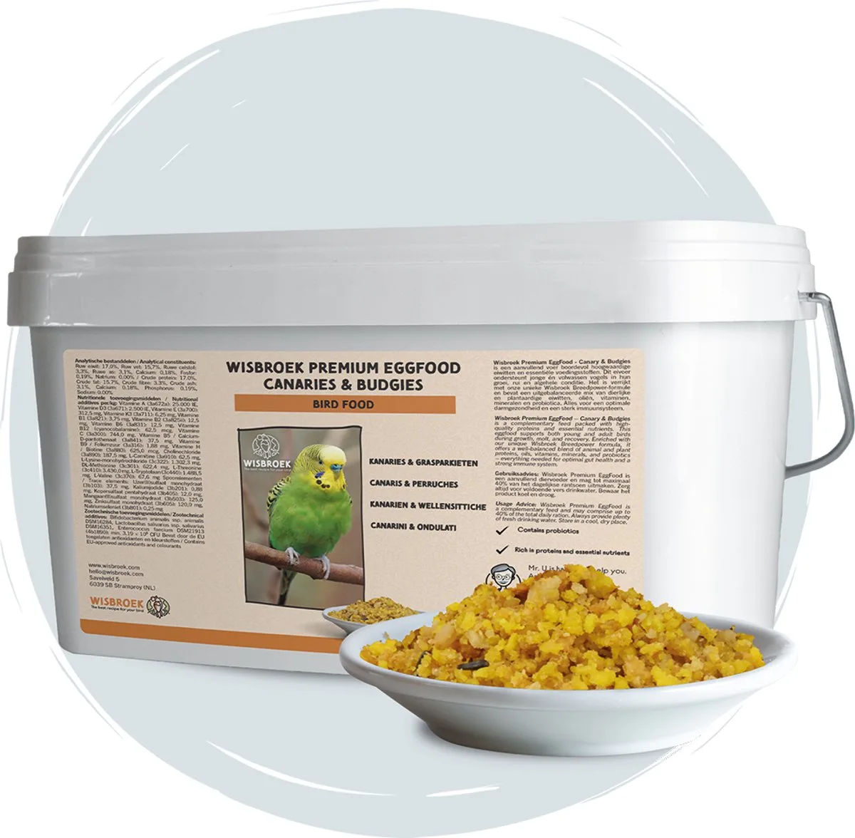 Premium Eggfood Canary & Budgies (7000g) van Wisbroek – productfoto