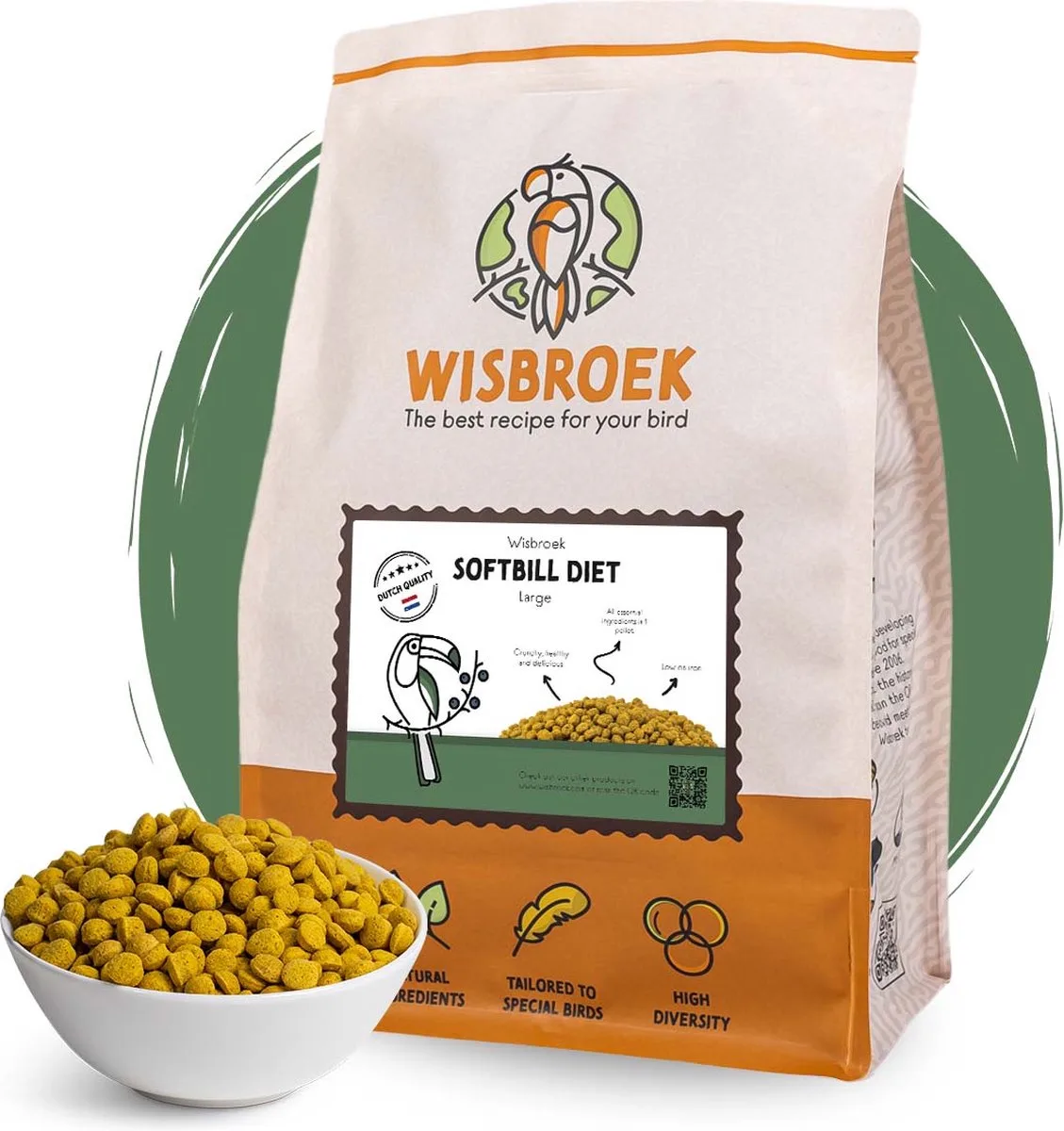 Softbill Diet Large (3 kg) från Wisbroek – produktbild