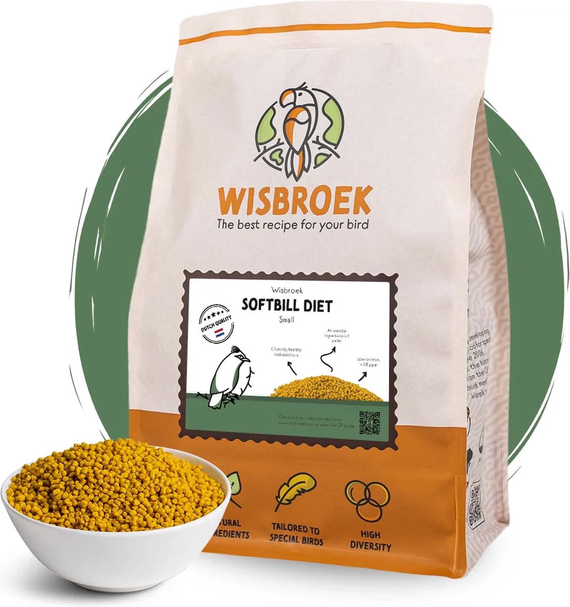Softbill Diet Small (3 kg) de Wisbroek – photo produit