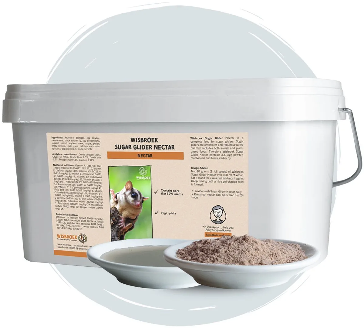 Sugar Glider Nectar (3.000 gram) de Wisbroek – photo produit