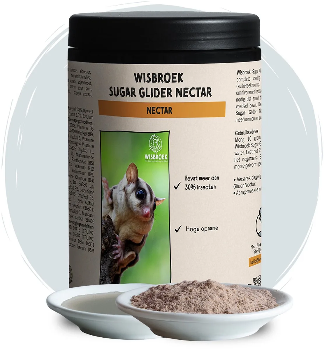 Sugar Glider Nectar (800 gram) de Wisbroek – photo produit