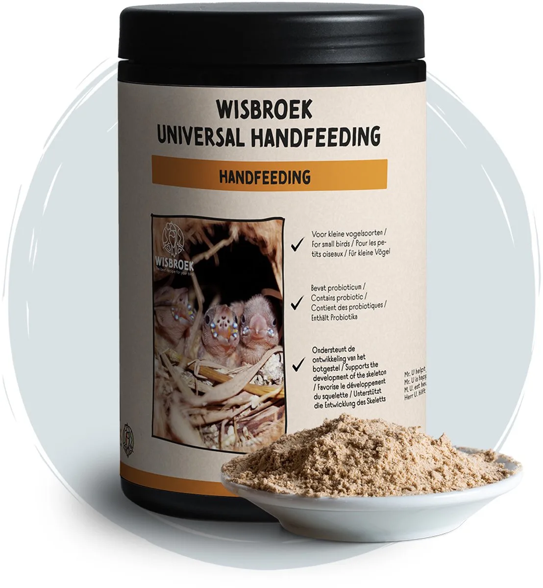Universal Handfeeding (700 gram) von Wisbroek – Produktfoto