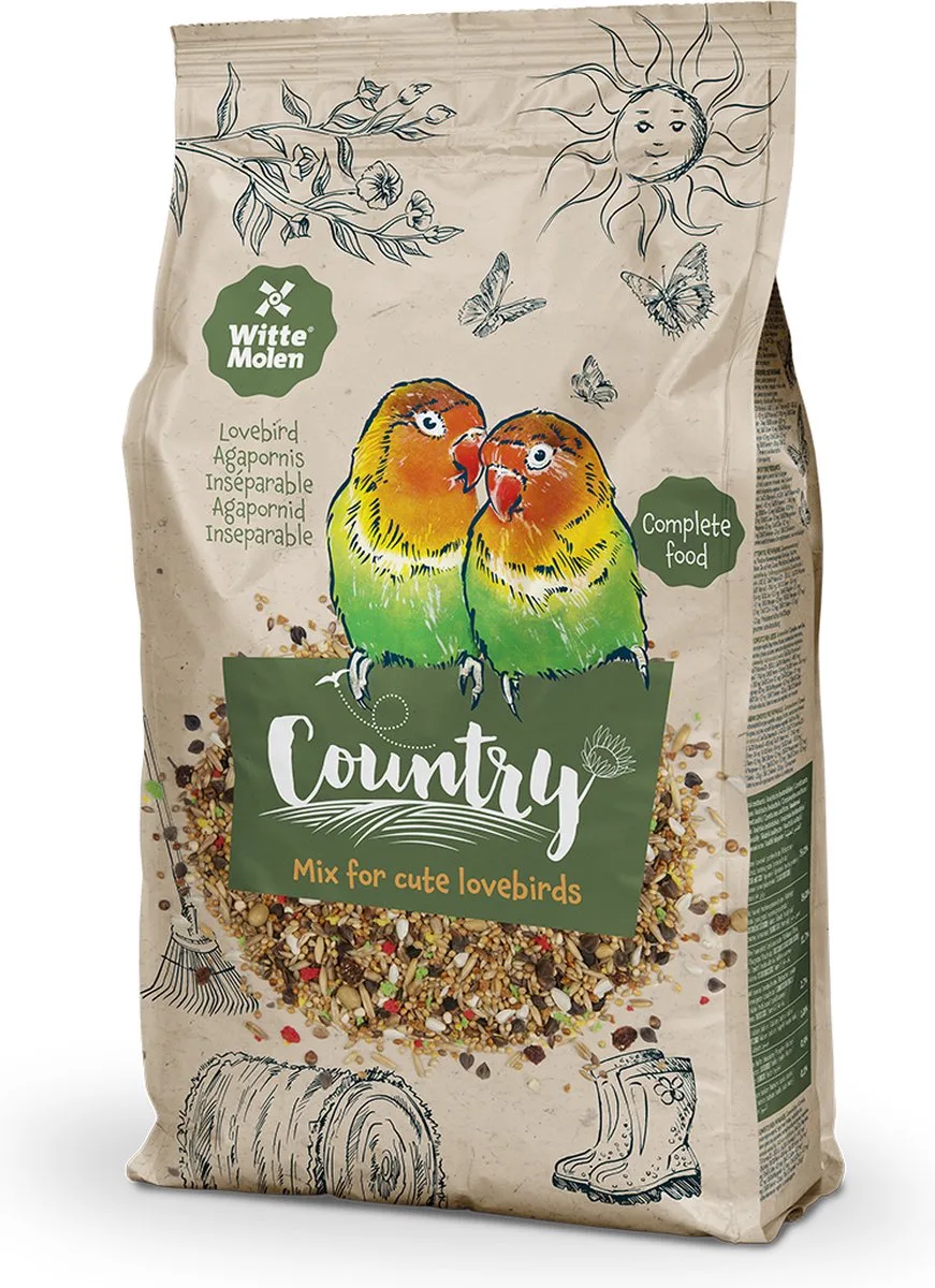 Binnenvogelvoer - Vogel - Country Agapornis 2,5kg - 1st de Witte Molen – photo produit