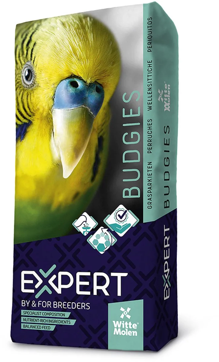 Binnenvogelvoer - Vogel - Expert Base Grasparkieten 20kg - 1st de Witte Molen – photo produit