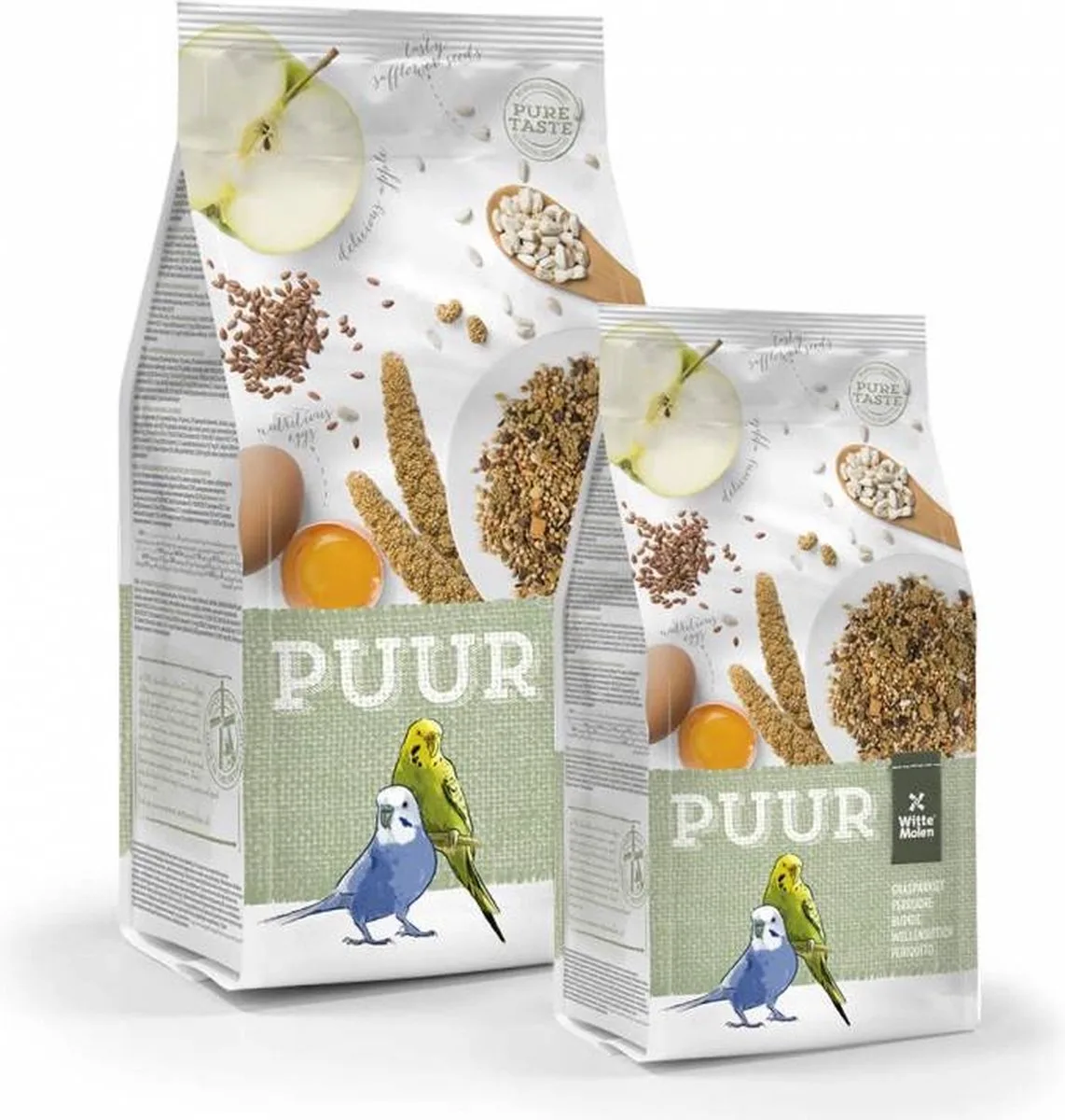Binnenvogelvoer - Vogel - Puur Parkiet 2kg - 1st von Witte Molen – Produktfoto