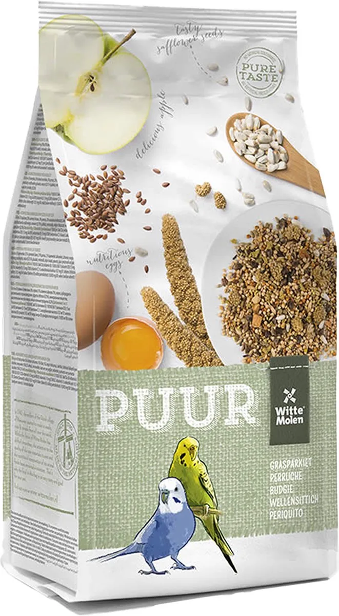 Binnenvogelvoer - Vogel - Puur Parkiet 750gr - 1st von Witte Molen – Produktfoto