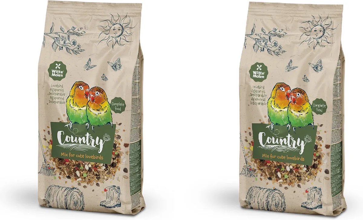 Country - Binnenvogelvoer - agapornissen - Agapornis - 2x 2,5 KG van Witte Molen – productfoto