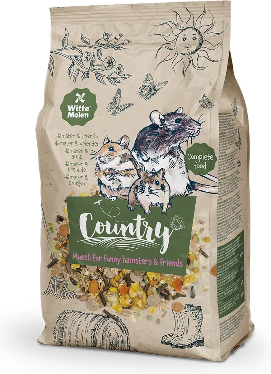 Knaagdierenvoer - Knaagdier - Country Hamster & Friends 3kg - 1st van Witte Molen – productfoto