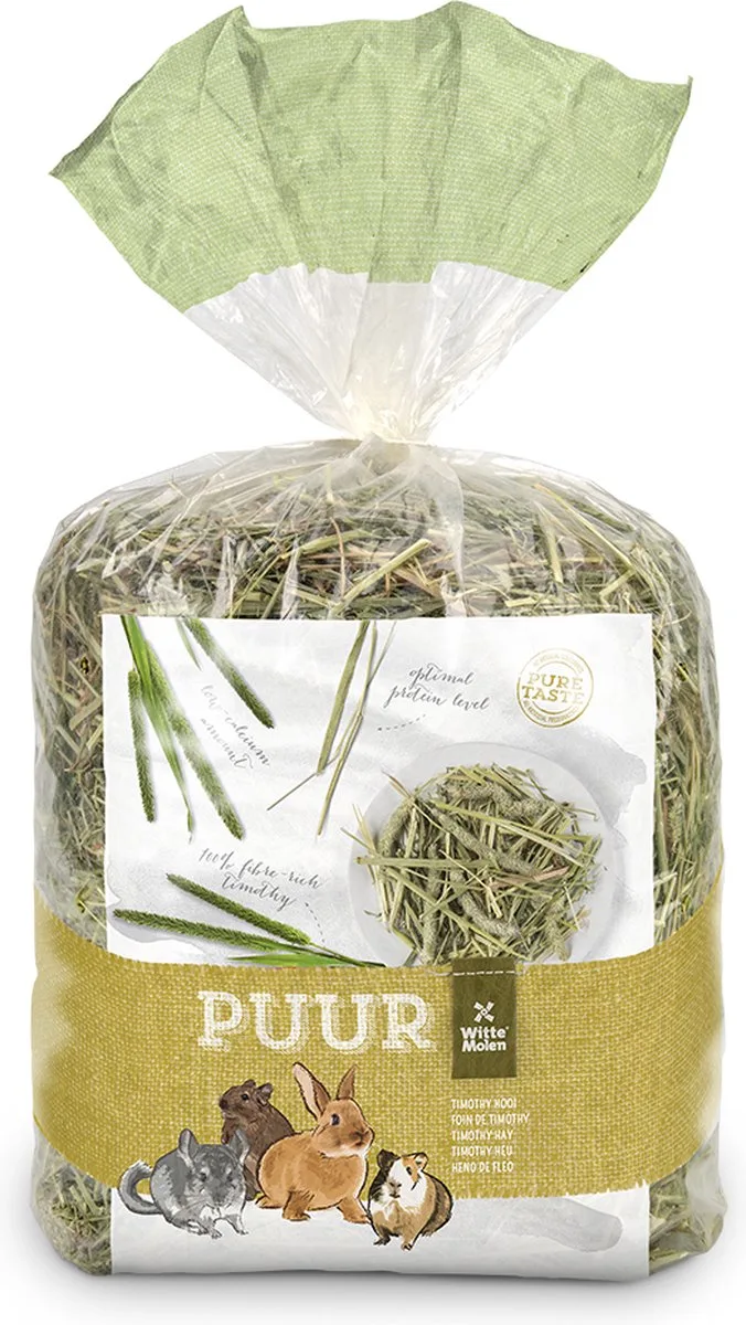 Knaagdierenvoer - Knaagdier - Puur Timothy Hooi 500gr - 1st fra Witte Molen – produktbillede