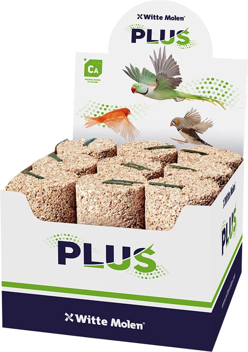 Mineraalblok Klein Fijn - Voor Vogels - 1 St - 5x5x5cm de Witte Molen – photo produit