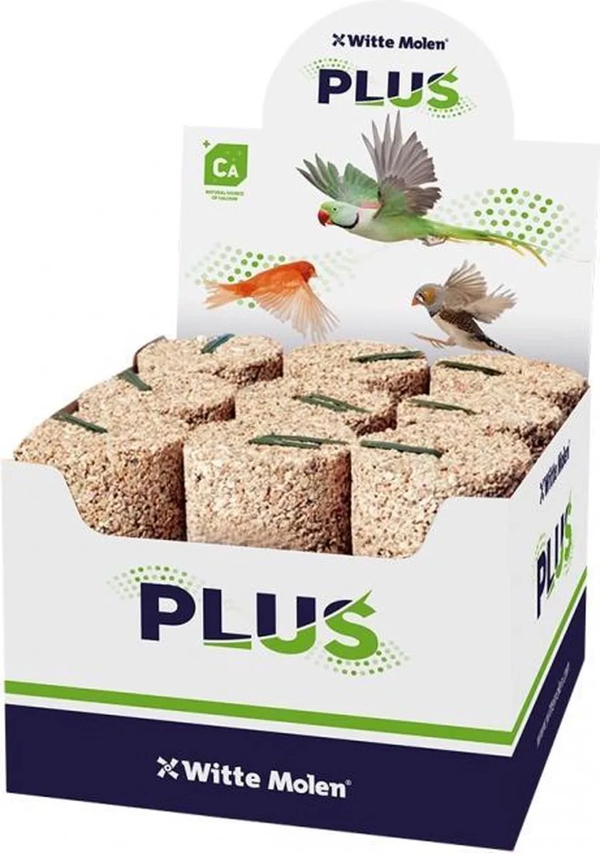 Plus mineraalblok klein fijn, LET OP ! PRIJS PER STUK !! från Witte Molen – produktbild