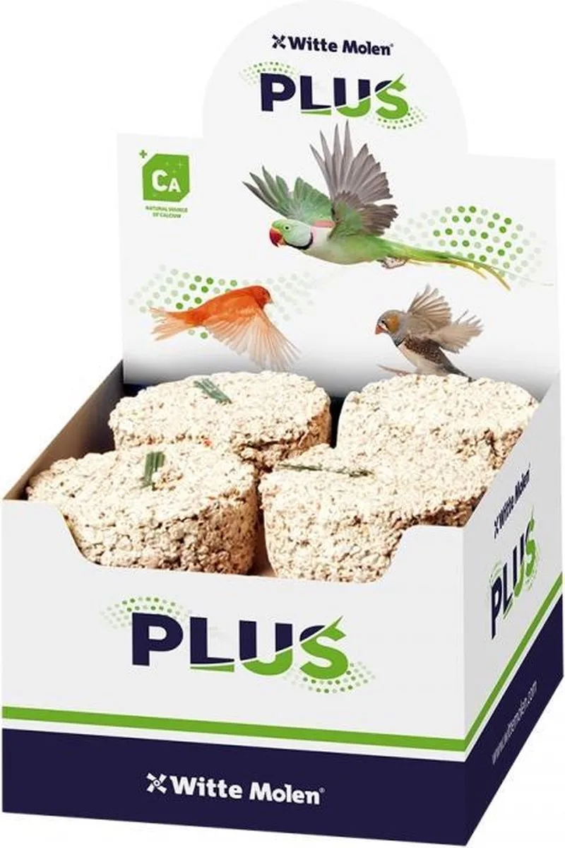 Plus mineraalblok middel grof, LET OP ! PRIJS PER STUK !! by Witte Molen – product photo