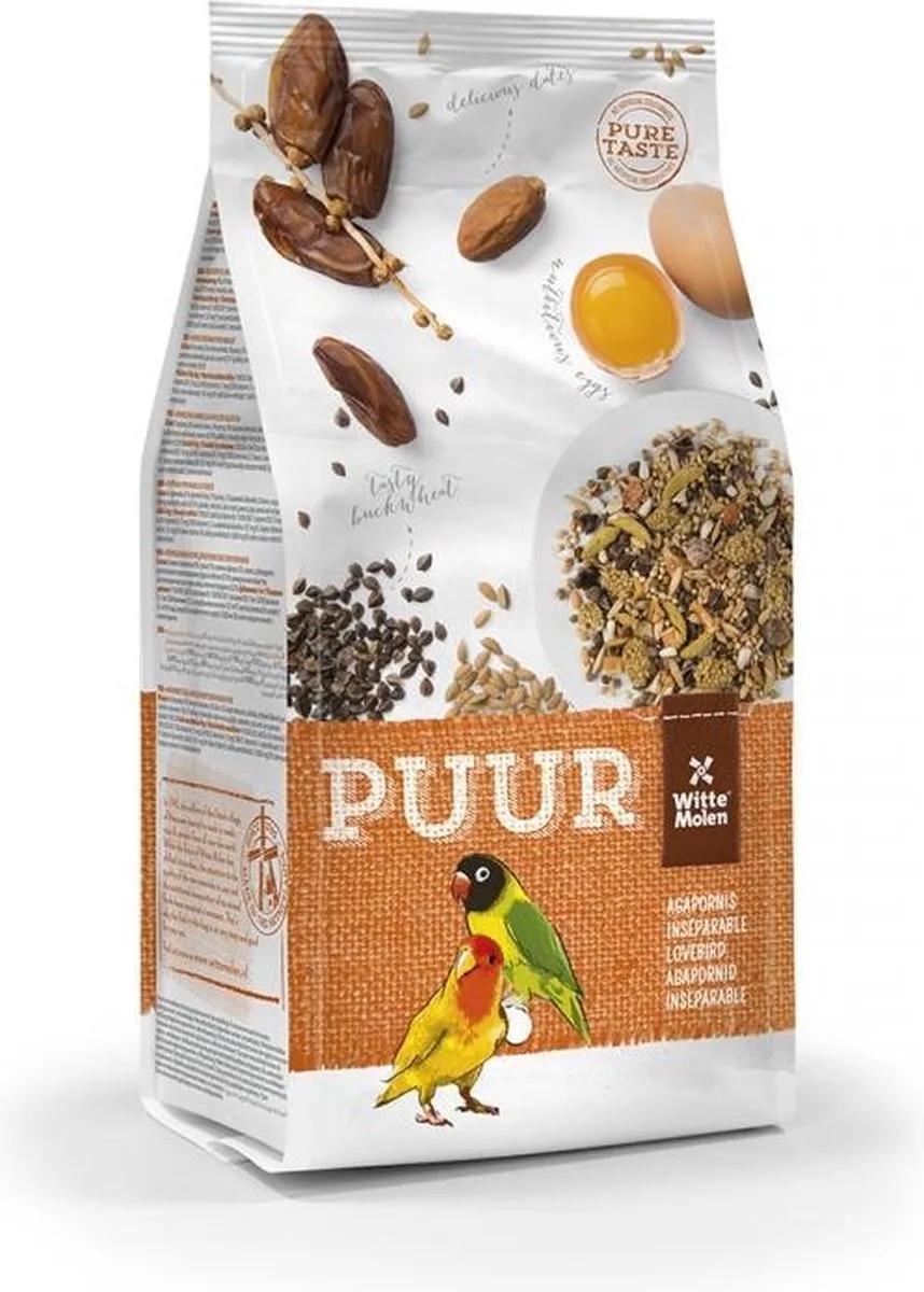 Puur agapornis 2kg fra Witte Molen – produktbillede