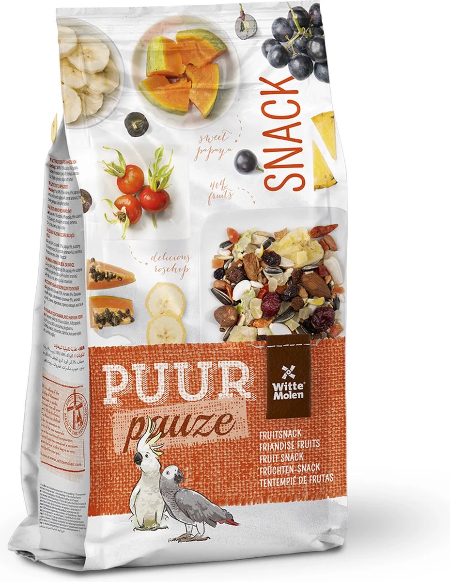 Vogels - Puur Pauze Snack Muesli Papegaai Fruit 750g - 194500 från Witte Molen – produktbild