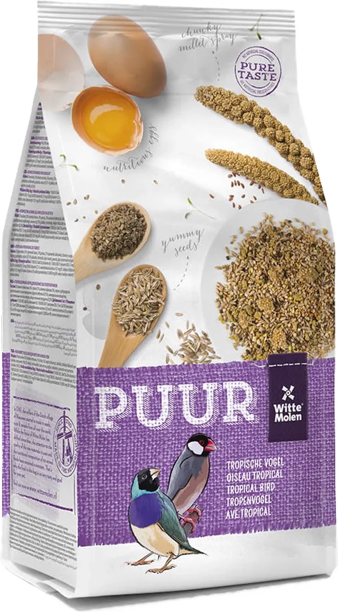 Vogels - PUUR TROPISCHE VOGEL 2kg fra Witte Molen – produktbillede