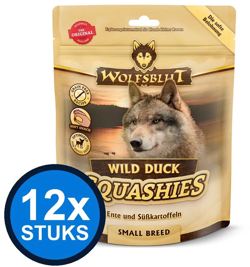 12x Wolfsblut - Squashies Wild Duck Small Breed - Hondenvoer Droogvoer - 350 g van Wolfsblut – productfoto