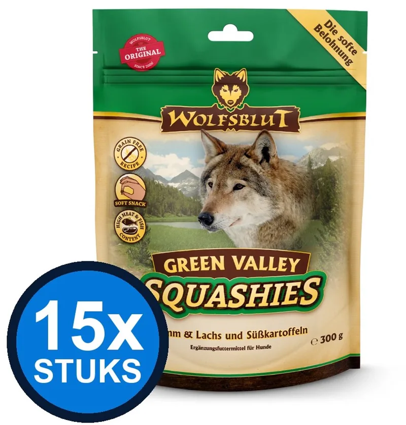 15x Wolfsblut - Squashies Green Valley - Hondenvoer Droogvoer - 300 g by Wolfsblut – product photo