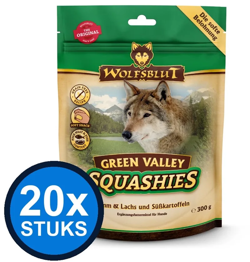 20x Wolfsblut - Squashies Green Valley - Hondenvoer Droogvoer - 300 g von Wolfsblut – Produktfoto