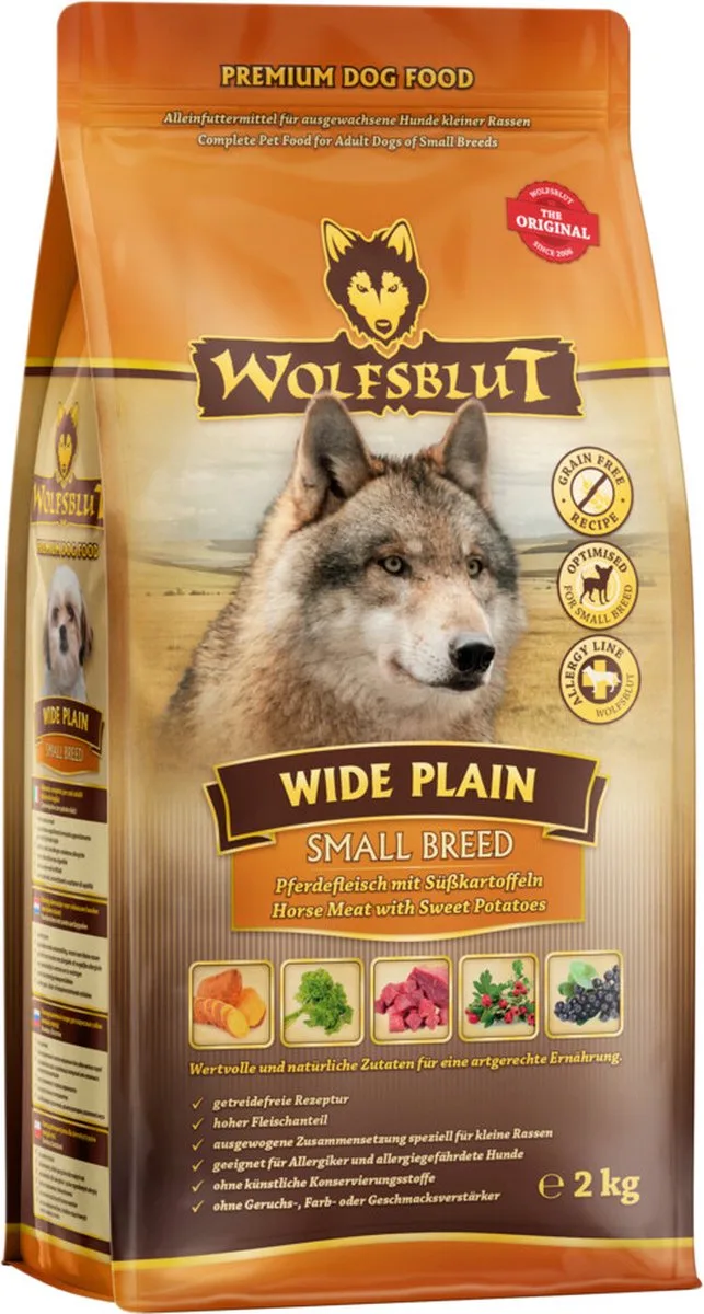 3x Wolfsblut Wide Plain S-breed 2 kg van Wolfsblut – productfoto