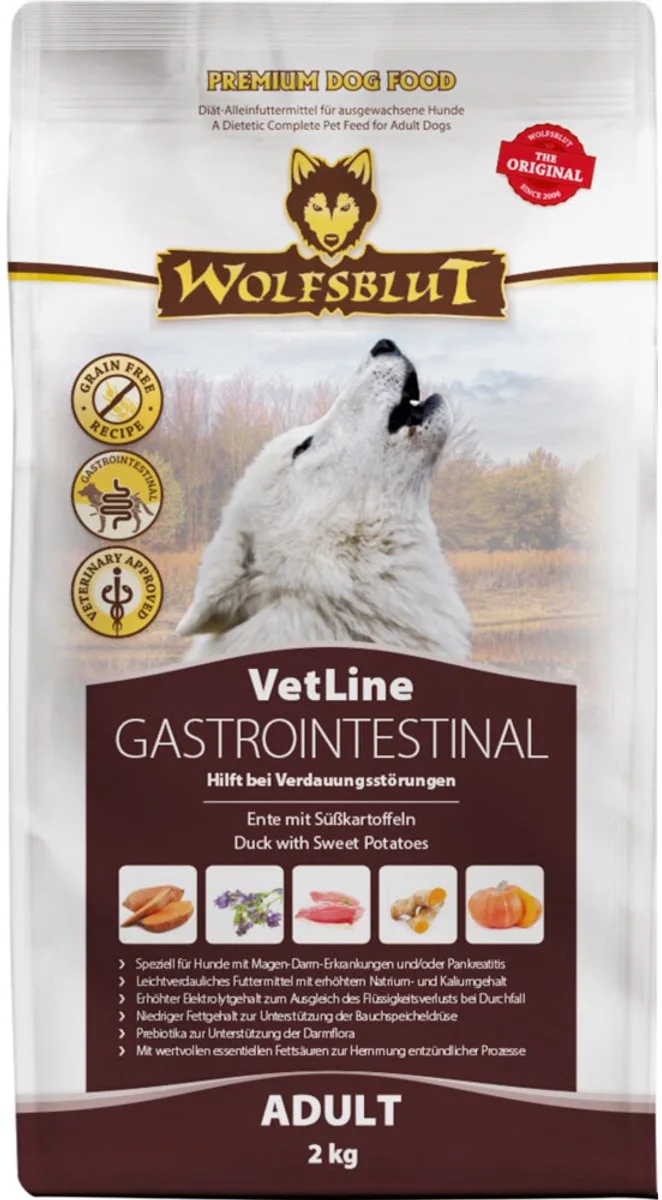 4x Wolfsblut VetLine Gastrointestinal 2 kg från Wolfsblut – produktbild