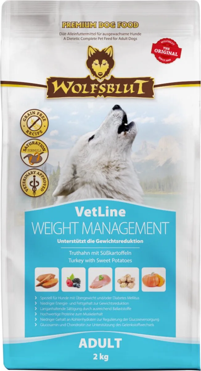 4x Wolfsblut VetLine Weight Management 2 kg de Wolfsblut – photo produit